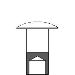 Oval Shape Semi-Tubular / Partly Tubular Rivets