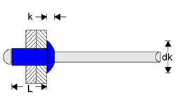 Dome Head Blind Rivets / Open Type Blind Rivets Stainless-Steel Rivets